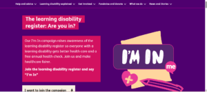An image of the Mencap "I'm in" campaign